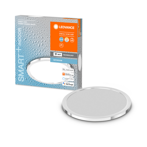 LEDVANCE Wifi SMART+ ORBIS DISC Plafoniera LED per bagno 30cm bianco  dinamico 18W / 3000-6500K