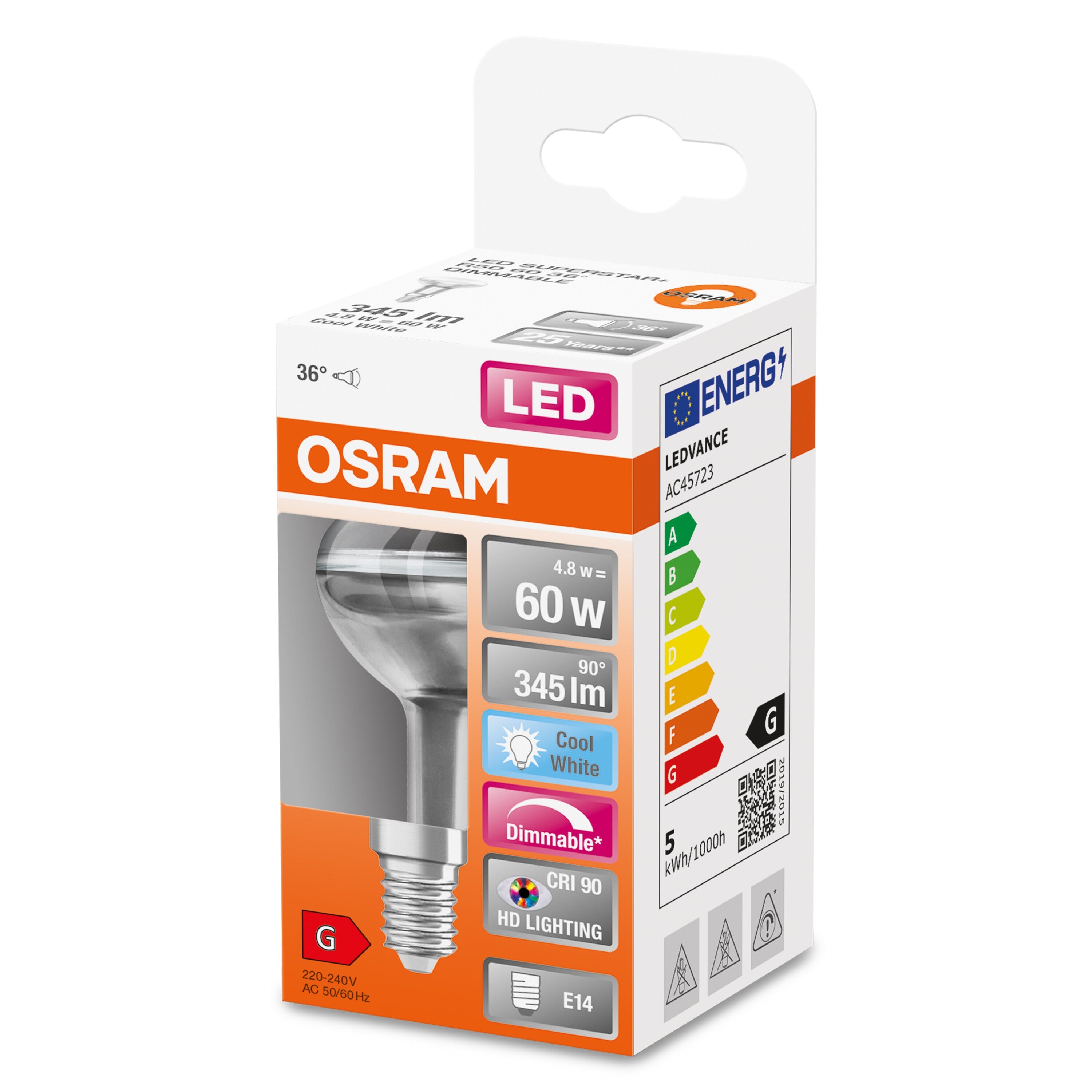 Lampada LED dimmerabile OSRAM LED SUPERSTAR+ CL A GL FR 60 dim 5.8W/94 –  shop LEDVANCE Italia