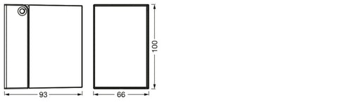 Endura Classic Cube ADJ Wall Silver, applique da esterno, GU10